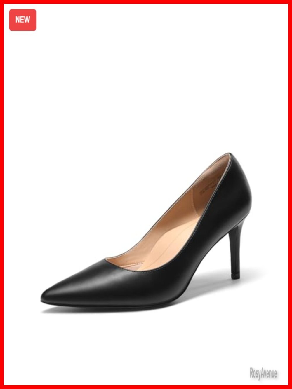 Women's Closed Toe Pointed Toe Stiletto Pumps Faux Leather Dress Heels